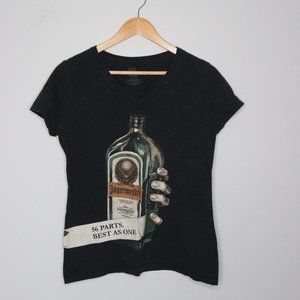 3/$28 SALE Jagermeirter - Black Graphic T-Shirt - Size Medium